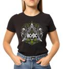 Baby Look Feminina Banda Acdc Triangulo Verde Algodao Baby Look Feminina Banda Acdc Triangulo Verde Algodao