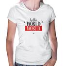 Baby Look Hello World - Foca na Moda Baby Look Hello World - Foca na Moda