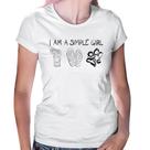 Baby Look I Am A Simple Girl - Foca na Moda Baby Look I Am A Simple Girl - Foca na Moda