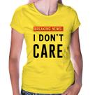 Baby Look I don't care - Foca na Moda Baby Look I don't care - Foca na Moda