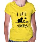 Baby Look I Hate Mornings - Foca na Moda Baby Look I Hate Mornings - Foca na Moda