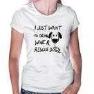 Baby Look I just want to drink wine and rescue dogs - Foca na Moda Baby Look I just want to drink wine and rescue dogs - Foca na Moda