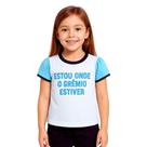 Baby Look Infantil Grêmio Glitter Oficial Baby Look Infantil Grêmio Glitter Oficial