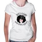 Baby Look Just a girl who loves books - Foca na Moda