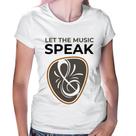Baby Look Let the music speak - Foca na Moda Baby Look Let the music speak - Foca na Moda