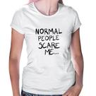 Baby Look Normal people scare me - Foca na Moda