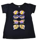 Baby Look Plus Size de Oculos estampado Tshirt coloridas BM