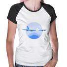 Baby Look Raglan Avião nas Montanhas - Foca na Moda