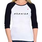 Baby Look Raglan Azamiga Manga 3/4 - Foca na Moda