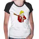 Baby Look Raglan Baseball Girl - Foca na Moda