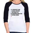 Baby Look Raglan Defenda a ciência! Manga 3/4 - Foca na Moda