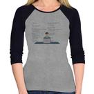 Baby Look Raglan Desenvolvedor Front-end CSS Manga 3/4 - Foca na Moda