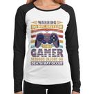 Baby Look Raglan Do Not Disturb This Gamer Manga Longa - Foca na Moda