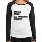 Baby Look Raglan Dou uma surtada Manga Longa - Foca na Moda Baby Look Raglan Dou uma surtada Manga Longa - Foca na Moda
