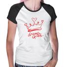 Baby Look Raglan Drama Queen - Foca na Moda Baby Look Raglan Drama Queen - Foca na Moda