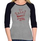 Baby Look Raglan Drama Queen Manga 3/4 - Foca na Moda Baby Look Raglan Drama Queen Manga 3/4 - Foca na Moda