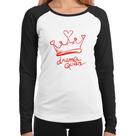 Baby Look Raglan Drama Queen Manga Longa - Foca na Moda Baby Look Raglan Drama Queen Manga Longa - Foca na Moda