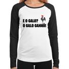 Baby Look Raglan E o galo O galo ganhô! Manga Longa - Foca na Moda Baby Look Raglan E o galo O galo ganhô! Manga Longa - Foca na Moda