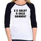 Baby Look Raglan E o galo O galo ganhou! Manga 3/4 - Foca na Moda Baby Look Raglan E o galo O galo ganhou! Manga 3/4 - Foca na Moda