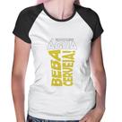 Baby Look Raglan Economize água, beba cerveja - Foca na Moda