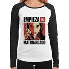 Baby Look Raglan Empieza el matriarcado Manga Longa - Foca na Moda