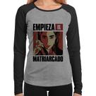 Baby Look Raglan Empieza el matriarcado Manga Longa - Foca na Moda