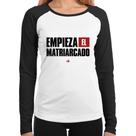 Baby Look Raglan Empieza el matriarcado! Manga Longa - Foca na Moda
