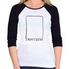 Baby Look Raglan Emptines Manga 3/4 - Foca na Moda