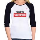 Baby Look Raglan Fluente em sarcasmo Manga 3/4 - Foca na Moda Baby Look Raglan Fluente em sarcasmo Manga 3/4 - Foca na Moda
