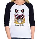 Baby Look Raglan Fofa & Bruta Manga 3/4 - Foca na Moda Baby Look Raglan Fofa & Bruta Manga 3/4 - Foca na Moda