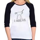 Baby Look Raglan I Like Me Manga 3/4 - Foca na Moda