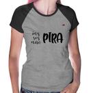 Baby Look Raglan Inspira, respira, não pira - Foca na Moda