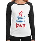 Baby Look Raglan Java Café Manga Longa - Foca na Moda Baby Look Raglan Java Café Manga Longa - Foca na Moda
