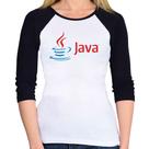 Baby Look Raglan Java Manga 3/4 - Foca na Moda Baby Look Raglan Java Manga 3/4 - Foca na Moda