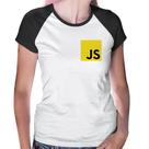 Baby Look Raglan JavaScript - Foca na Moda Baby Look Raglan JavaScript - Foca na Moda