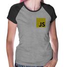 Baby Look Raglan JavaScript - Foca na Moda Baby Look Raglan JavaScript - Foca na Moda
