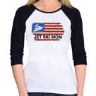 Baby Look Raglan Jet Ski Mom Manga 3/4 - Foca na Moda