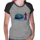 Baby Look Raglan Lava Jato Mulher - Foca na Moda