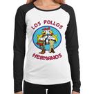 Baby Look Raglan Los Pollos Hermanos Manga Longa - Foca na Moda