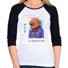 Baby Look Raglan Metaverse Corporation Manga 3/4 - Foca na Moda