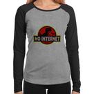 Baby Look Raglan No internet Manga Longa - Foca na Moda Baby Look Raglan No internet Manga Longa - Foca na Moda