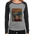 Baby Look Raglan O grito 2020 Manga Longa - Foca na Moda