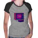 Baby Look Raglan Old School Gamer - Foca na Moda