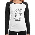 Baby Look Raglan Pause Break Manga Longa - Foca na Moda Baby Look Raglan Pause Break Manga Longa - Foca na Moda