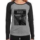 Baby Look Raglan PUTZ! Manga Longa - Foca na Moda
