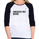 Baby Look Raglan Sarcastic Me Never! Manga 3/4 - Foca na Moda