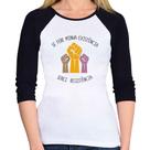 Baby Look Raglan Se fere minha existência, serei resistência Manga 3/4 - Foca na Moda Baby Look Raglan Se fere minha existência, serei resistência Manga 3/4 - Foca na Moda