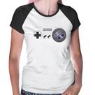 Baby Look Raglan Super Nintendo SNES Gamepad - Foca na Moda