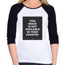 Baby Look Raglan This image is not available in your country Manga 3/4 - Foca na Moda