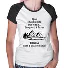 Baby Look Raglan Trilha com a titia e o titio Trekking - Foca na Moda
